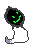 Ghost robot smiling